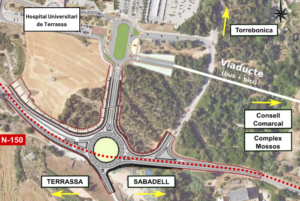 Comencen les obres del corredor entre Sabadell i Terrassa que dotarà d’un nou accés a l’Hospital Universitari de Terrassa