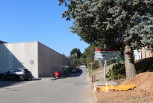 Tall de circulació del vial direcció Urgències