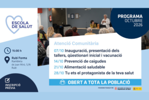 Escuela de Salud. Octubre (CAP Anton Borja y Sant Genís)